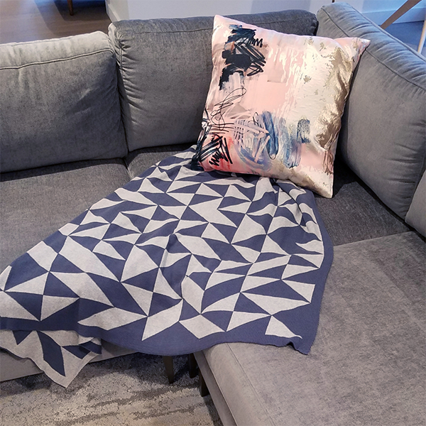 Sveda Shapes Organic Cotton Throw Blanket