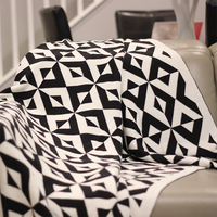 Sveda Geometric Organic Cotton Throw Blanket
