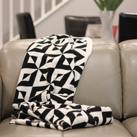 Sveda Geometric Organic Cotton Throw Blanket