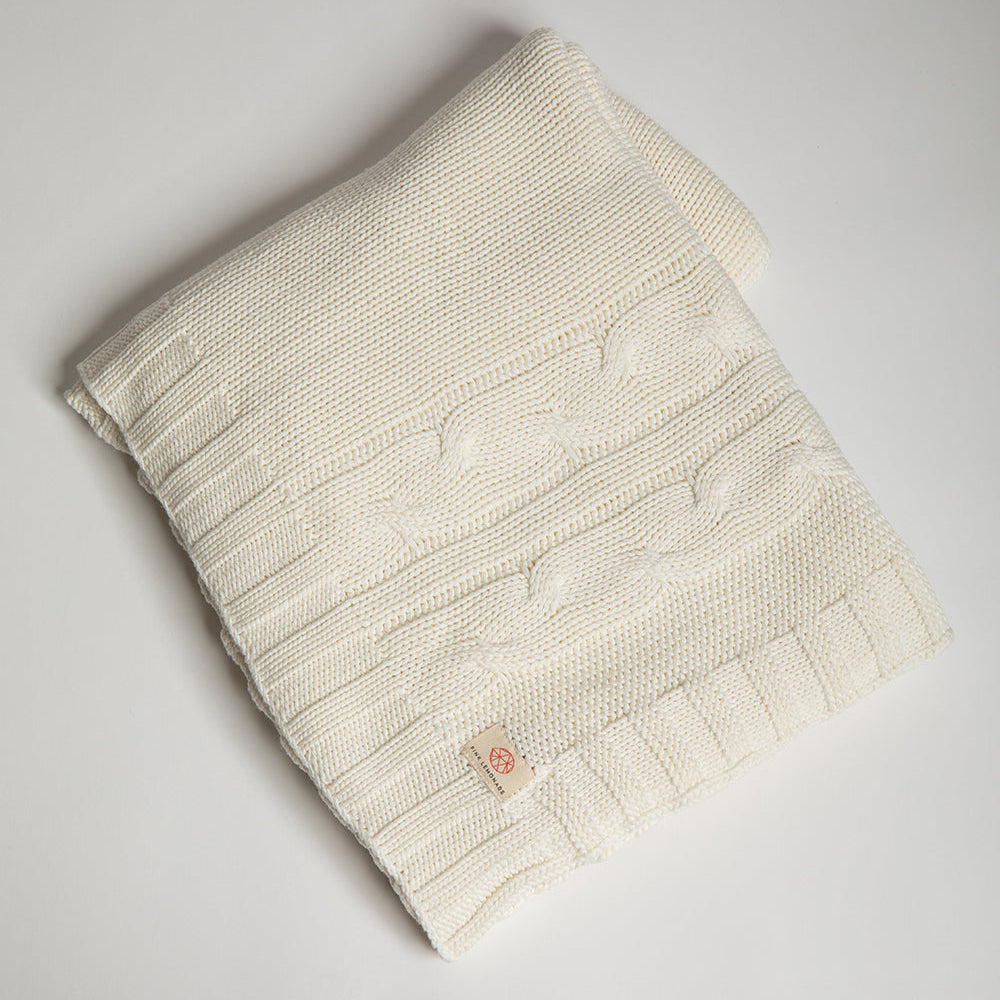 Classic Organic Cotton Throw Blanket