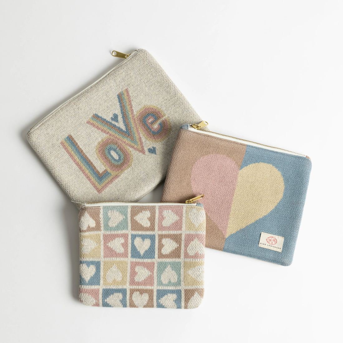 Love Mix Travel MakeUp Pouch - Pastel