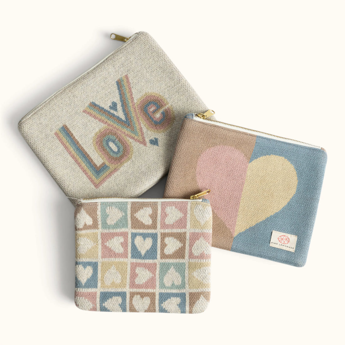 Love Mix Travel MakeUp Pouch - Pastel