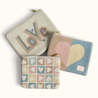 Love Mix Travel MakeUp Pouch - Pastel