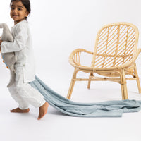 Nuage Dusty Blue Organic Cotton Baby Gift Set