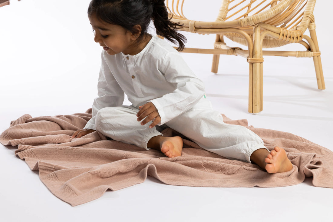 Nuage Pale Pink Organic Cotton Baby Gift Set