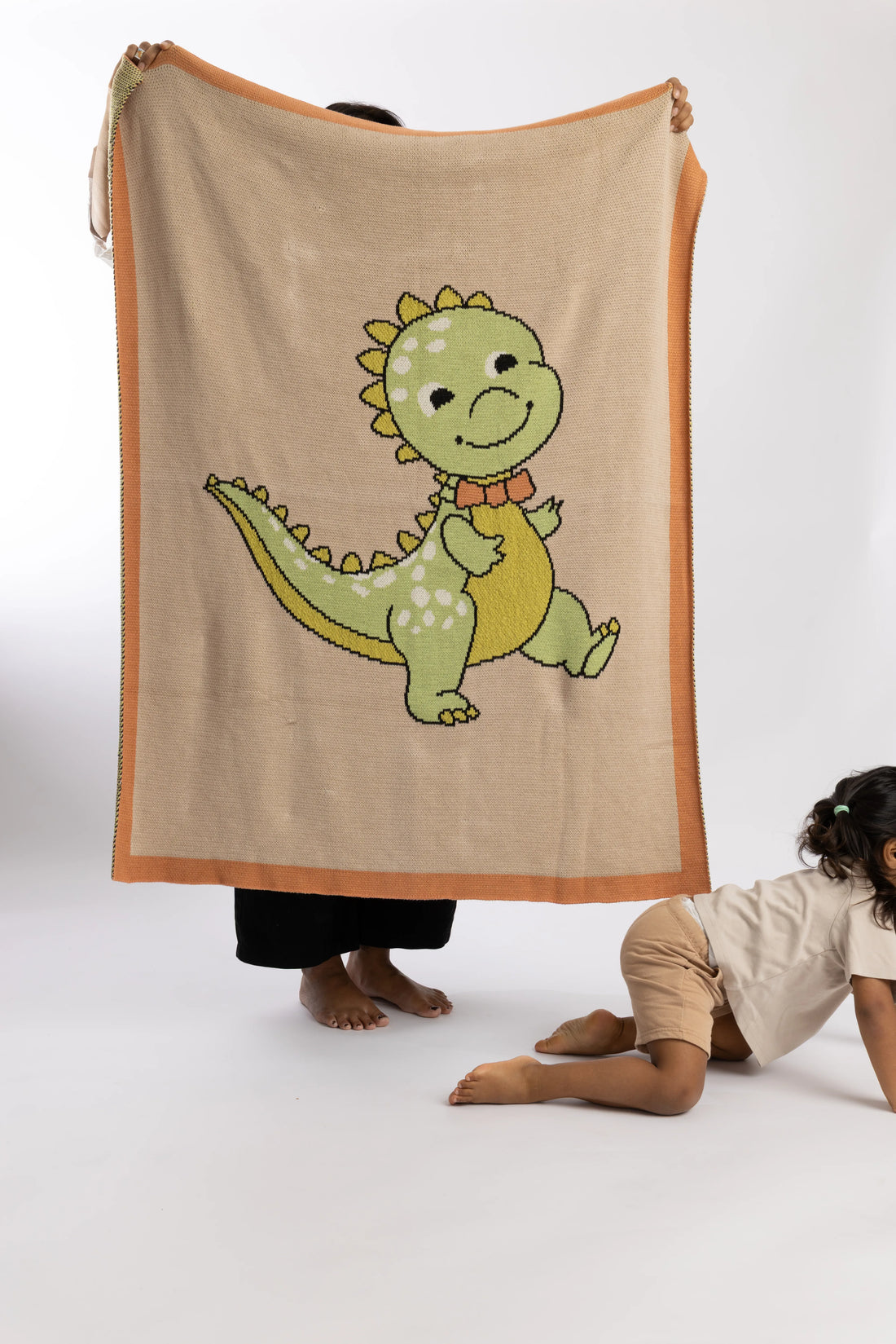 Dino Organic Cotton Baby Blanket
