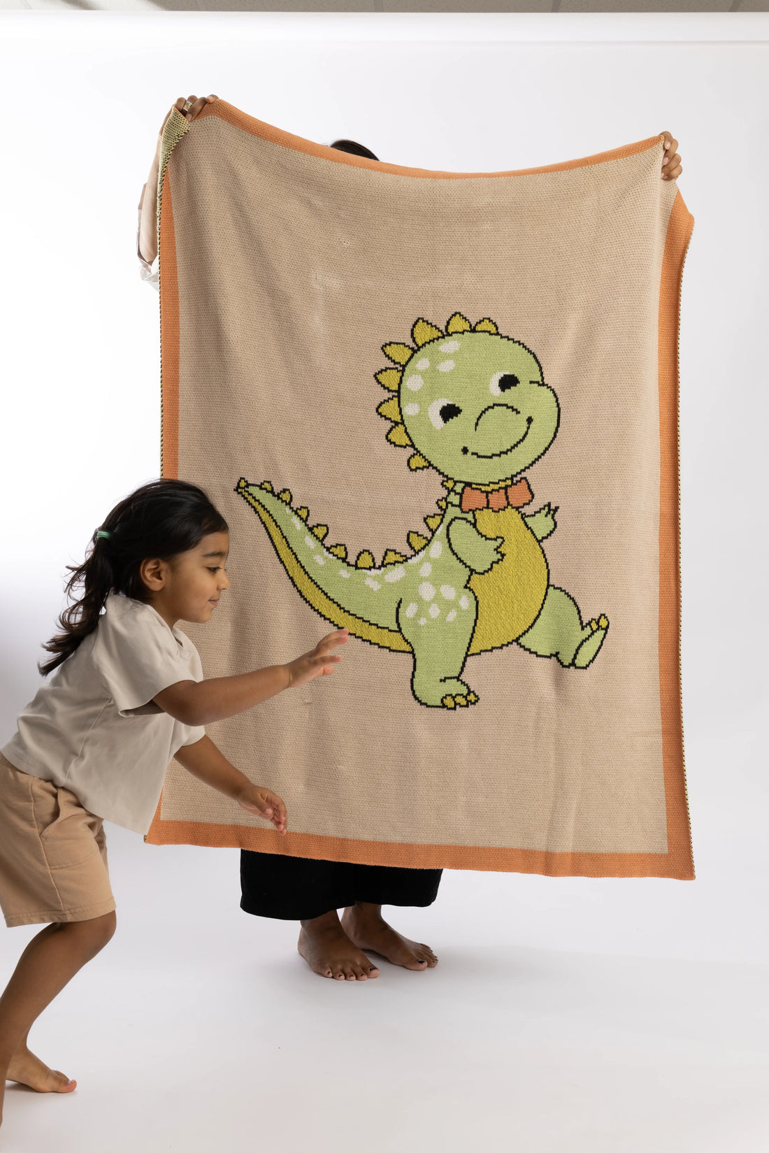 Dino Organic Cotton Baby Blanket