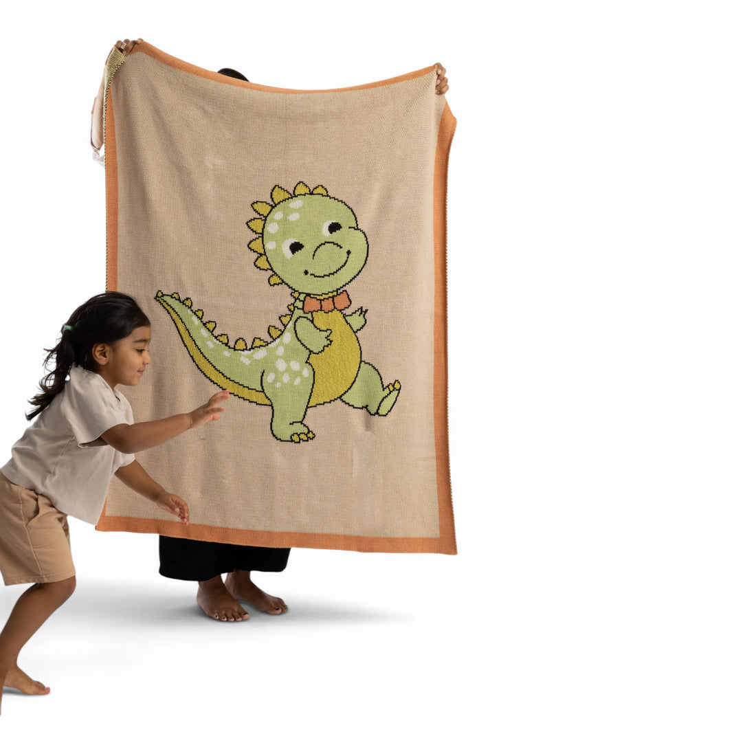 Dino Organic Cotton Baby Blanket