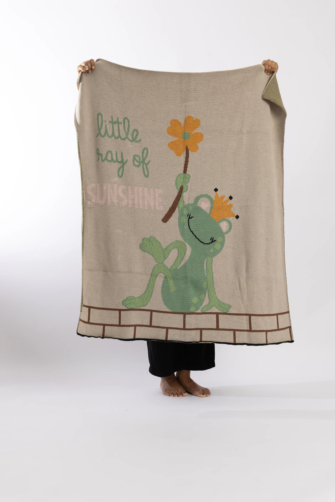 Frog Prince Organic Cotton Baby Blanket