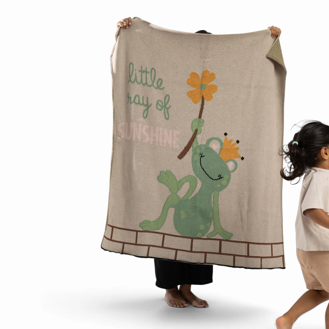 Frog Prince Organic Cotton Baby Blanket