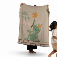 Frog Prince Organic Cotton Baby Blanket