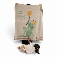 Frog Prince Organic Cotton Baby Blanket