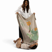 Frog Prince Organic Cotton Baby Blanket