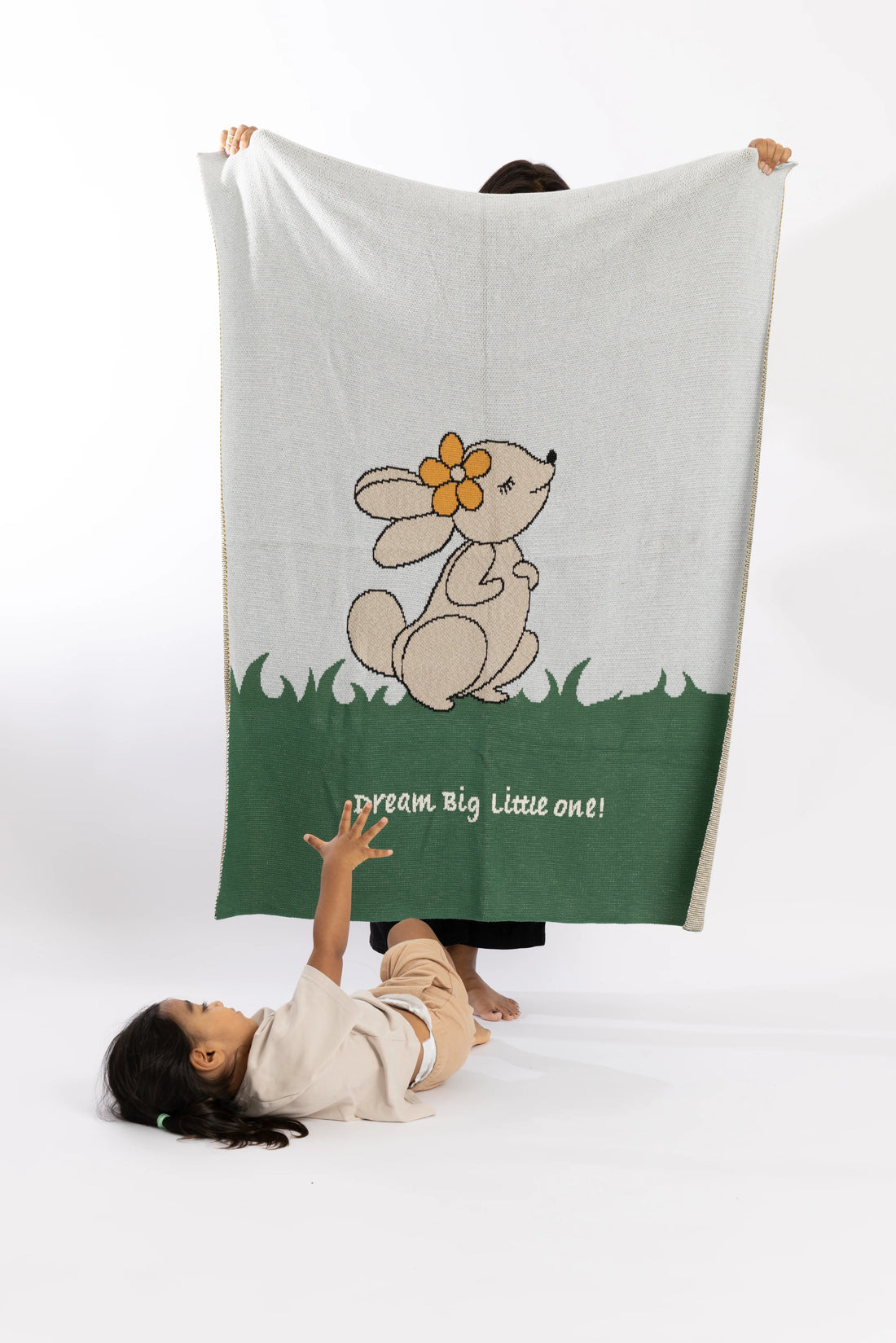 Dreamy Bunny Organic Cotton Baby Blanket
