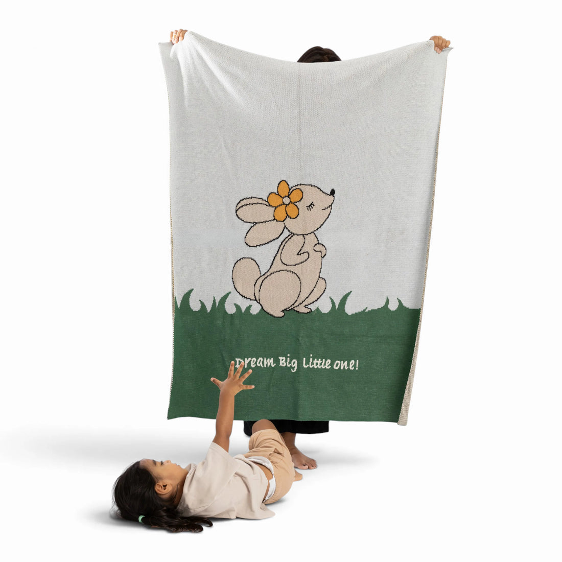 Dreamy Bunny Organic Cotton Baby Blanket