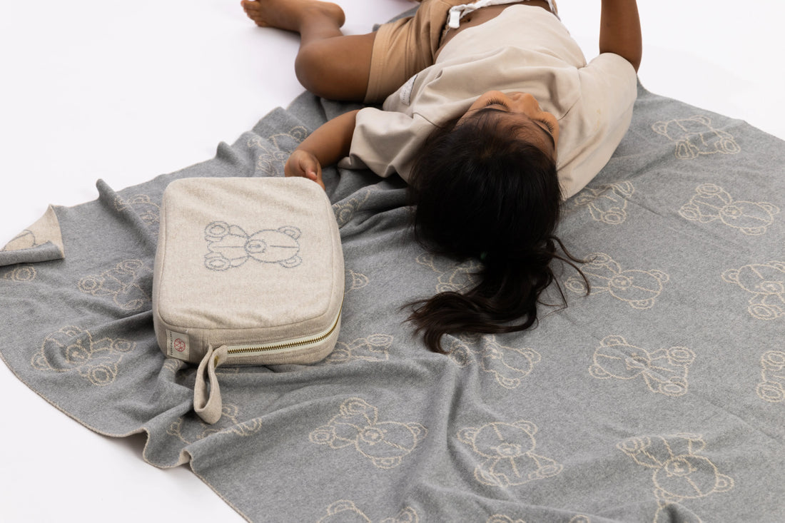 Teddy Bear Taupe Organic Cotton Baby Gift Set