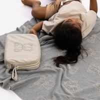 Teddy Bear Taupe Organic Cotton Baby Gift Set