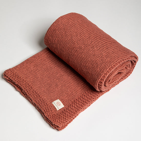 Zrestha Organic Cotton Knit Throw Blanket textured organic cotton throw for cozy sofa bed styling