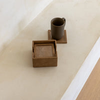 Vega Vegan Leather Coaster Set