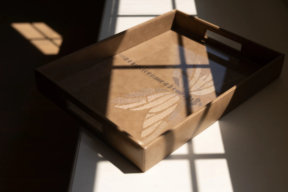 Vega Vegan Leather Tray - Rectangle