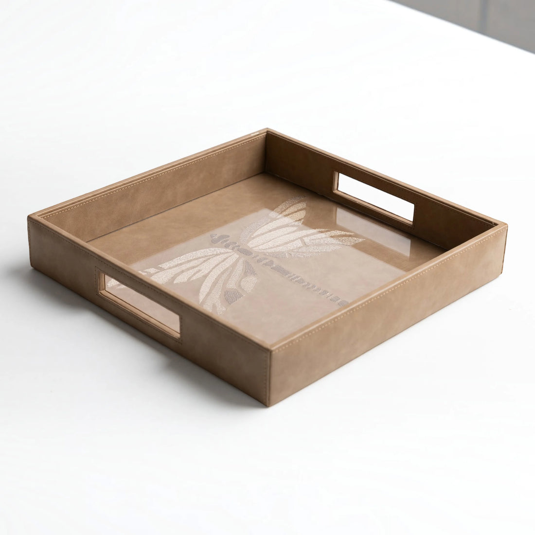 Vega Vegan Leather Tray - Square