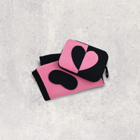 Dual Hearty Heart Black/Clutter pink