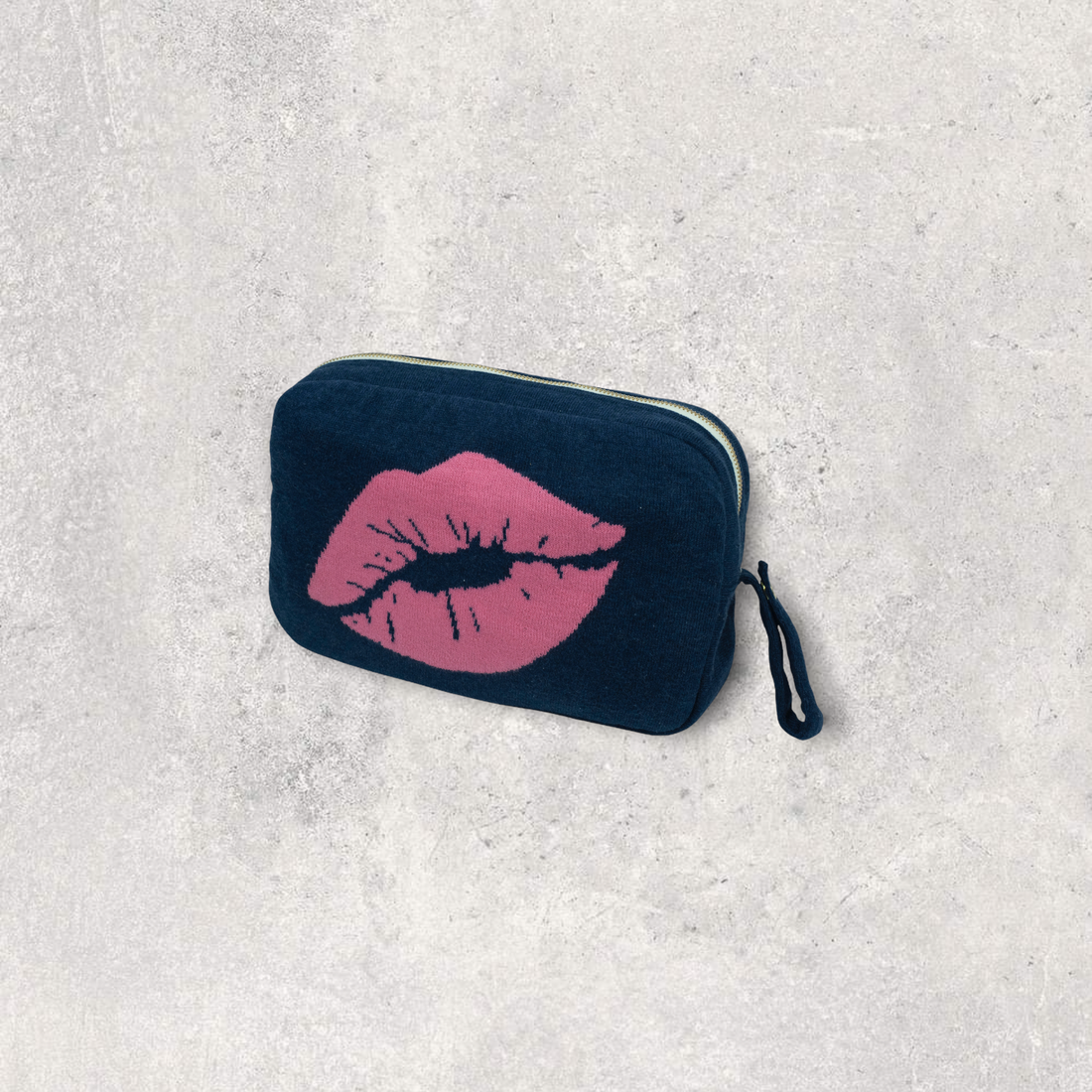 Kiss Lips Navy/Clutter pink